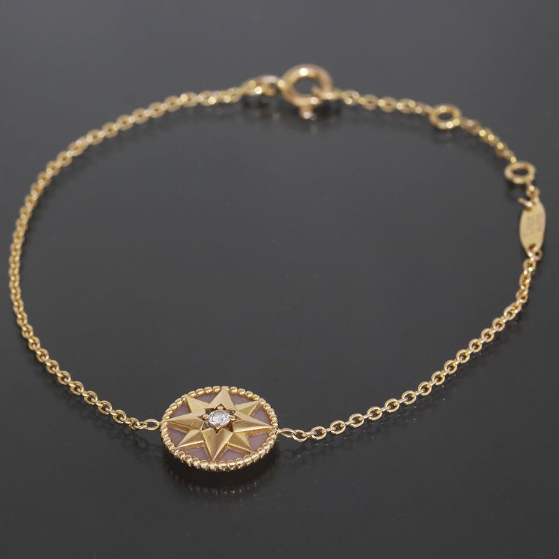 Dior Rose De Van Bracelet Diamond Opal 18K Pink Gold E1799