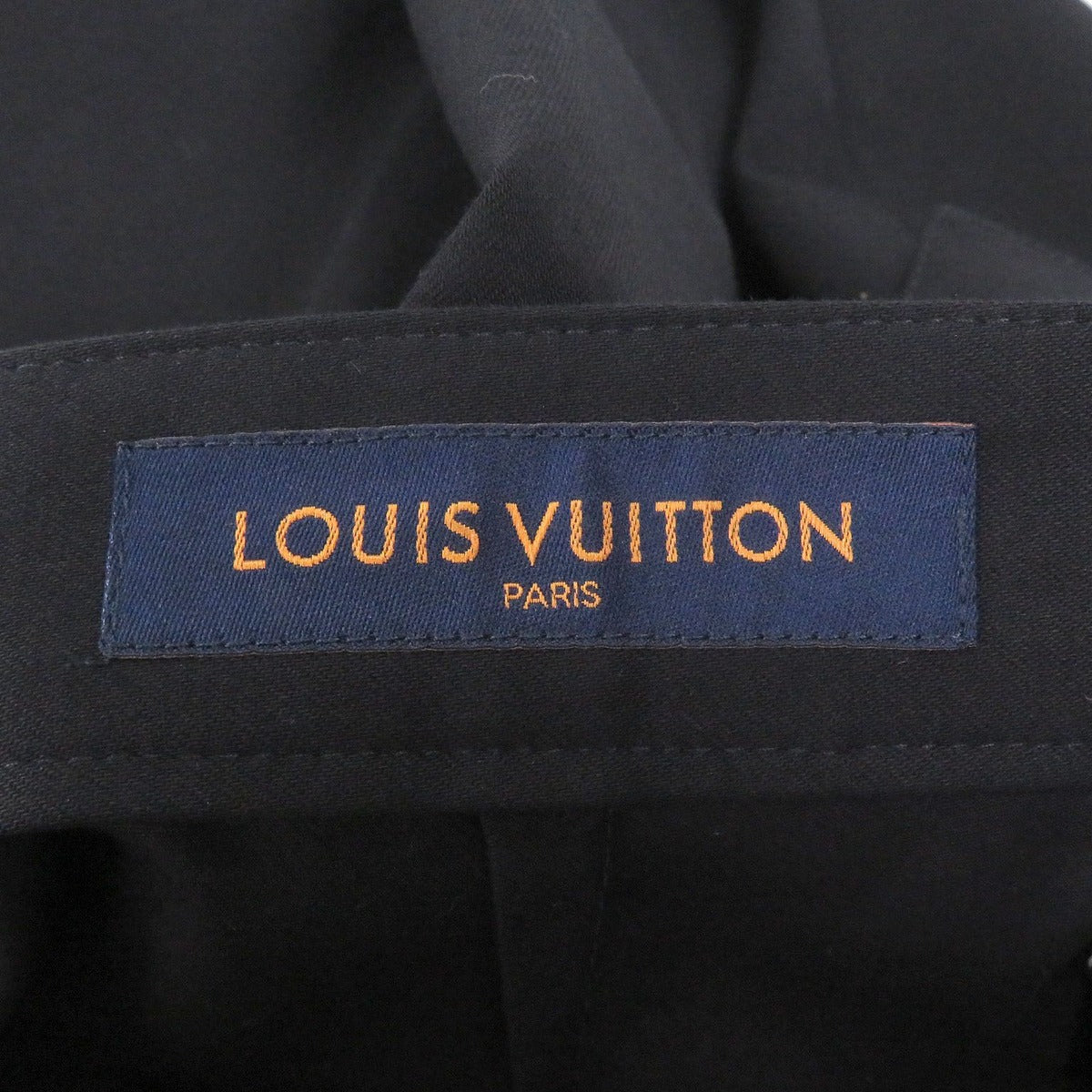 Louis Vuitton LV Logo Embroidery Trousers Pants Black 38 — view 6