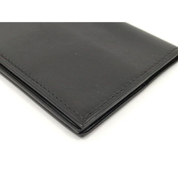 Hermes Clunesey Trifold Card Case Box Calf Black Stamped — view 4