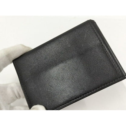 Hermes Clunesey Trifold Card Case Box Calf Black Stamped — view 6