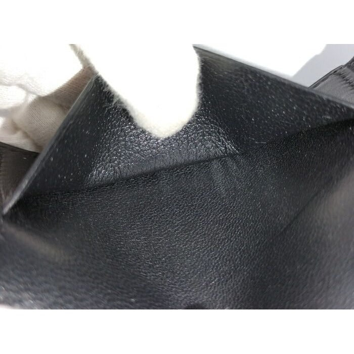 Hermes Clunesey Trifold Card Case Box Calf Black Stamped — view 8
