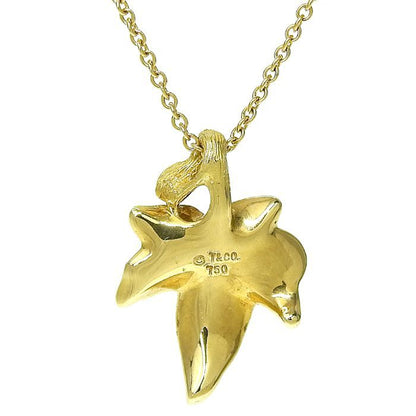 Tiffany & Co Tiffany & Co Leaf Motif Necklace 18K Yellow Gold 750 Yellow Gold