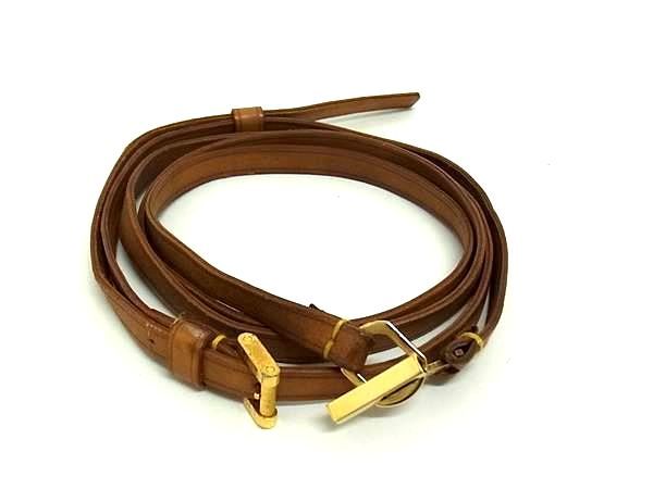 Louis Vuitton Leather Shoulder Strap For Bag Shoulder Crossbody Women Brown