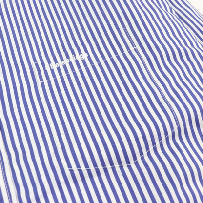 Balenciaga 21SS 642339 100% Cotton Oversized Padded Flannel Striped Long Sleeve