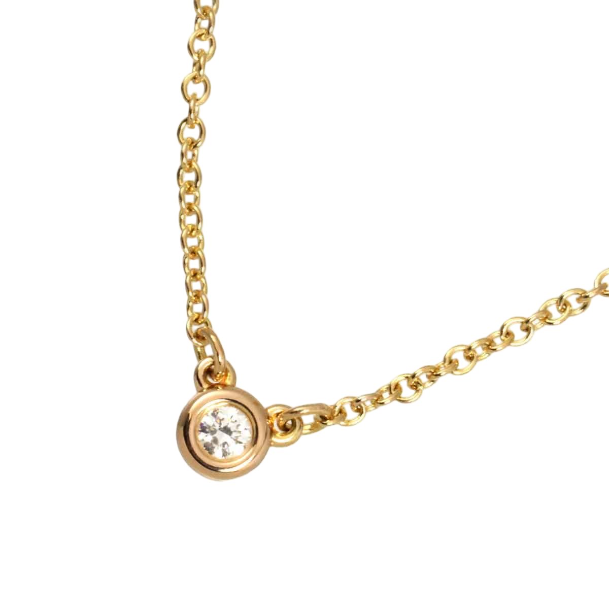 Tiffany & Co by the Yard Diamond Necklace 40 cm 18k PG Pink Gold