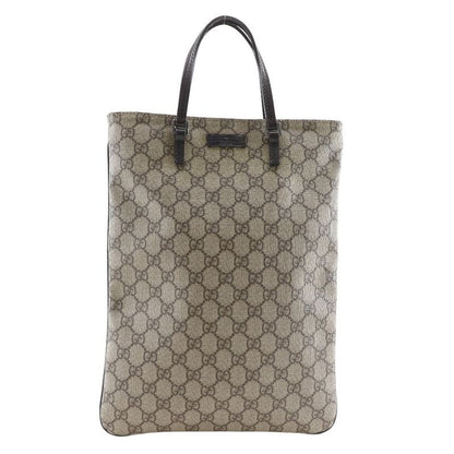 Gucci Tote Bag GG Supreme Canvas Brown Unisex Handbag