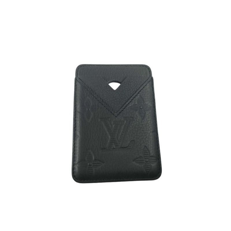 Louis Vuitton Card Case Holder Magnet Noir Black Monogram Shadow