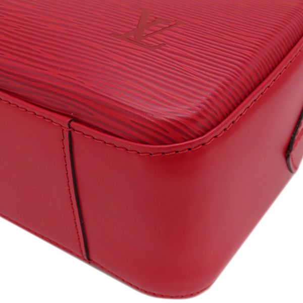 Louis Vuitton Shoulder Bag Voltaire Epi Leather Castilian Red Gold Hardware Red