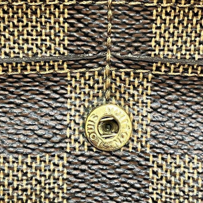 Louis Vuitton Damier Portefeuille Sarah N61734 Long Wallet With Two Folds Unisex