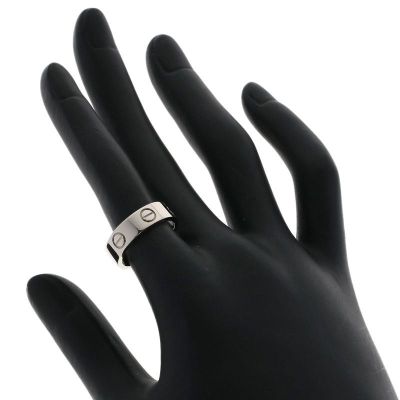 Cartier Love Ring #50 Ring - 18K White Gold Ladies
