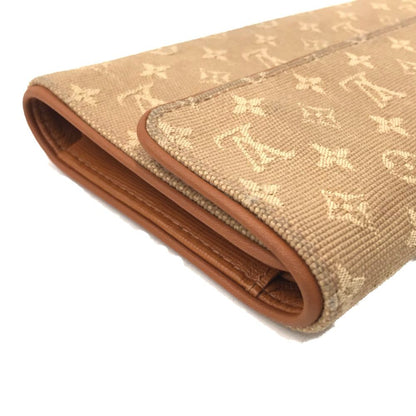 Louis Vuitton Monogram Mini Porte Tresor International M92444 Beige