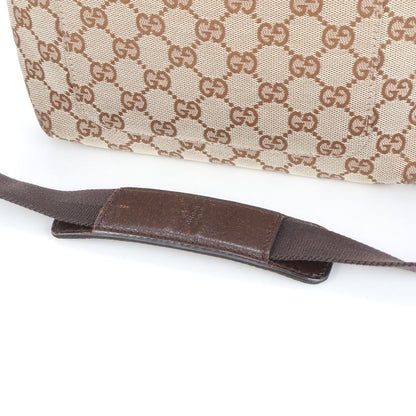 Gucci GG Canvas Leather Shoulder Bag Crossbody Messenger Business Commuter Tote