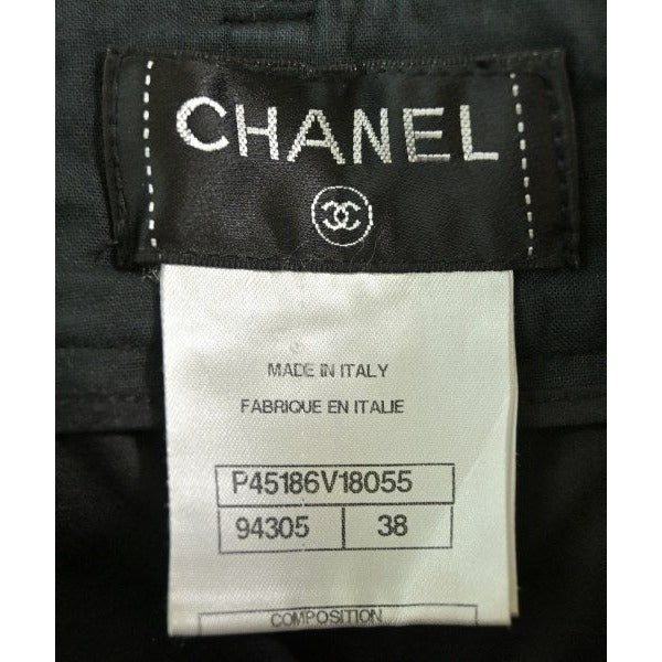 Chanel Cropped Pants Cotton Black — view 3