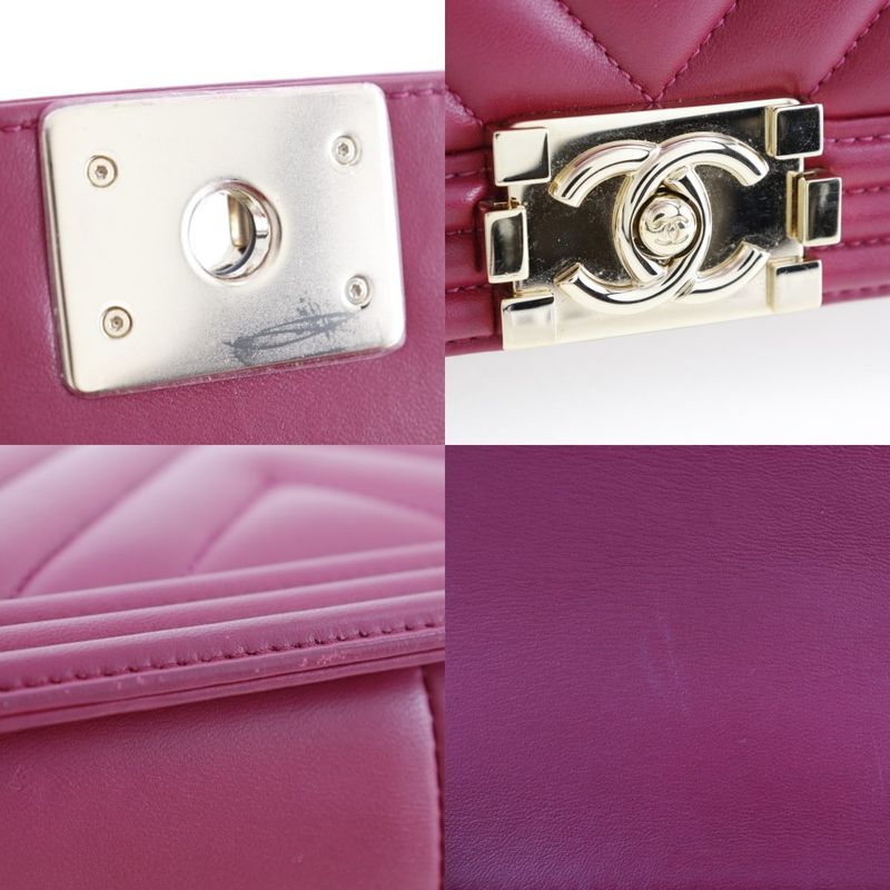 Chanel Boy Chanel Lambskin Women's Shoulder Bag