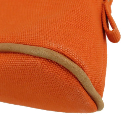 Hermes Bolide Pouch Mini Orange Silver Canvas — view 5