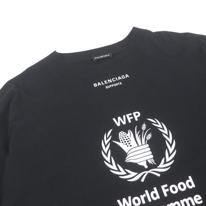 Balenciaga 541874 100% Cotton World Food Programme Logo Print Oversized Short