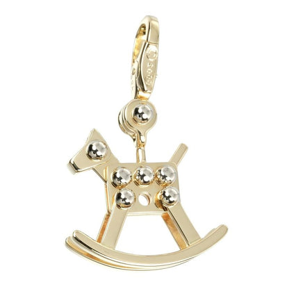 Cartier Rocking Horse 18K Yellow Gold X 18kwhite Gold Ladies 5.33g Pendant Top