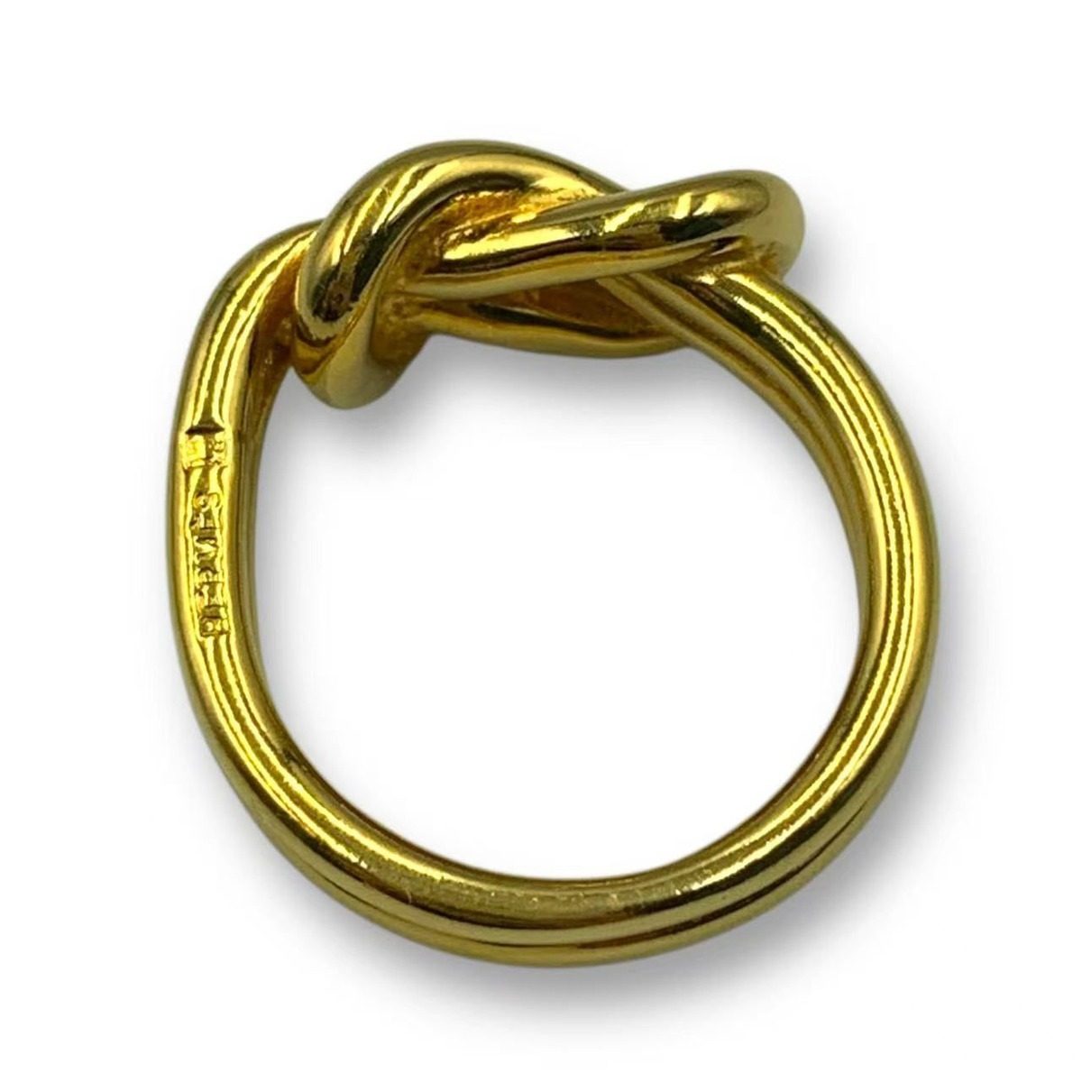 Hermes Scarf Ring Gold Plated — view 4