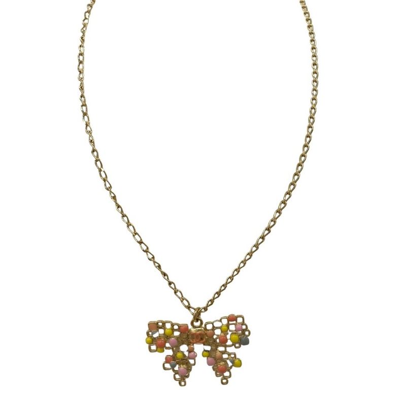 Chanel Ribbon Motif Necklace