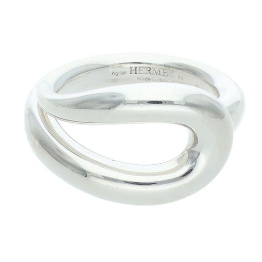 Hermes Licol Silver Ring 56