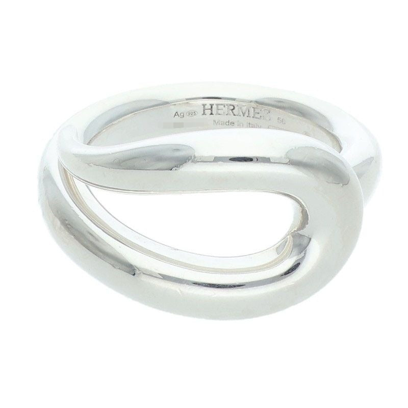 Hermes Licol Silver Ring 56