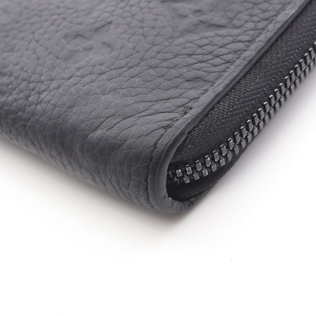 Louis Vuitton Round Wallet Zippy Vertical Noir Black Leather — view 7