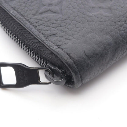 Louis Vuitton Round Wallet Zippy Vertical Noir Black Leather — view 8