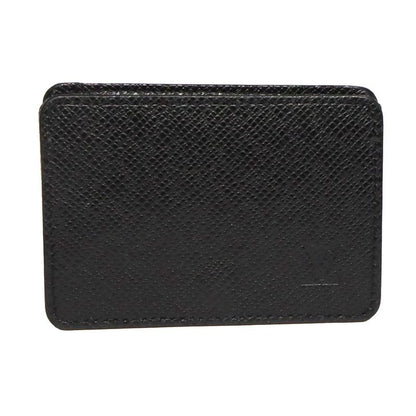 Louis Vuitton Taiga Coin Purse Noir Black Leather