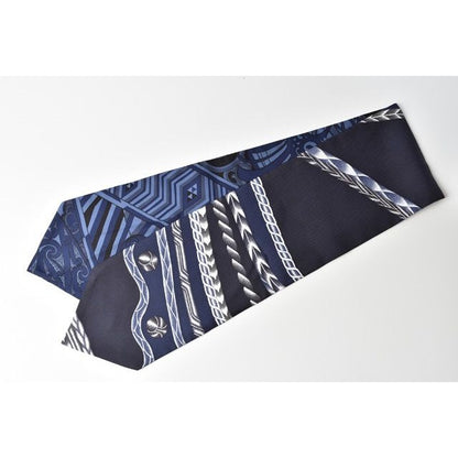 Hermes Scarf Twill Up Blue Marine — view 3