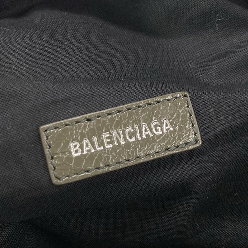 Balenciaga Shoulder Bag Super Busy Small Thing Bag 702167 Khaki Lambskin