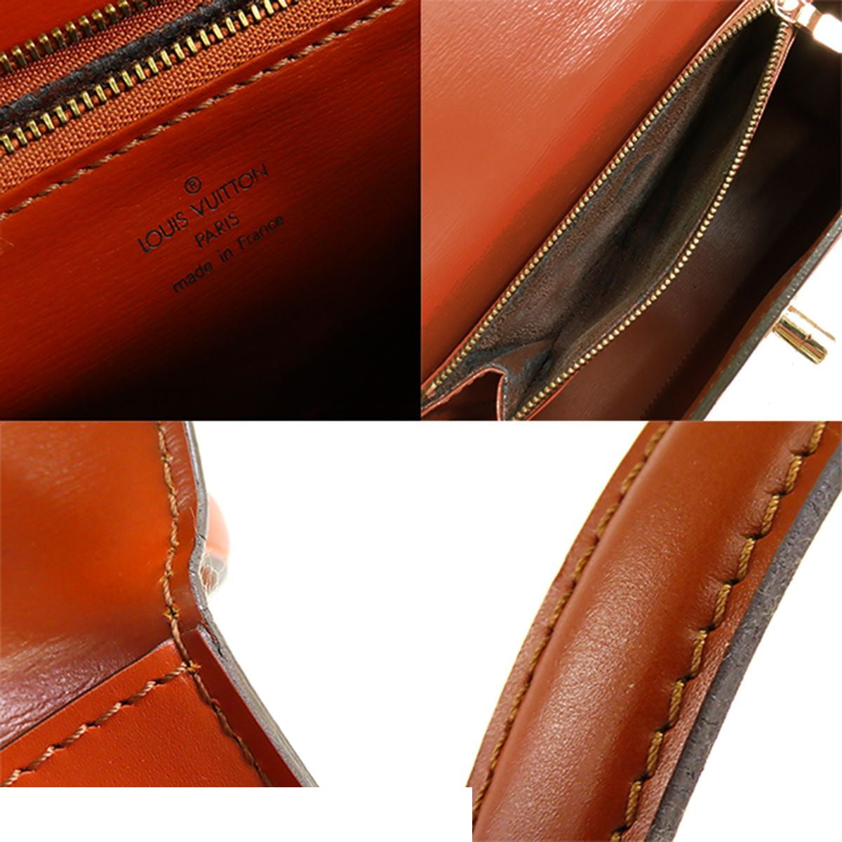 Louis Vuitton Malesherbes Kenya Brown Epi Leather Handbag — view 8
