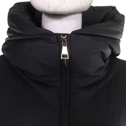 Moncler Brosse Logo Patch Hood Belt Down Jacket Black 2 — view 4
