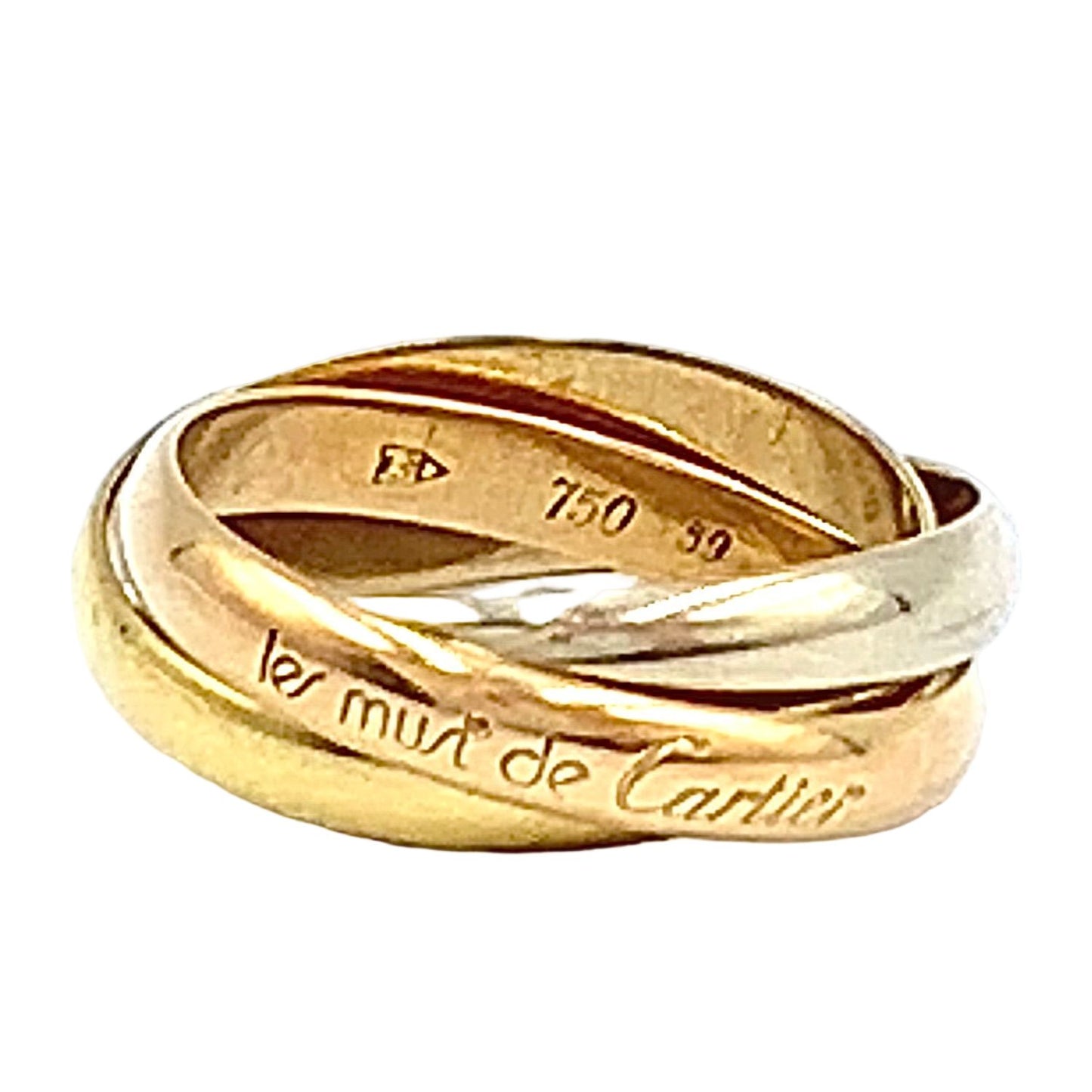 Cartier Trinity Yellow Gold Pink White Ring