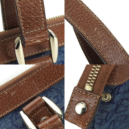 Gucci Handbag 141471 Interlocking Denim Blue Casual Mini Hand Ladies Women Gucci