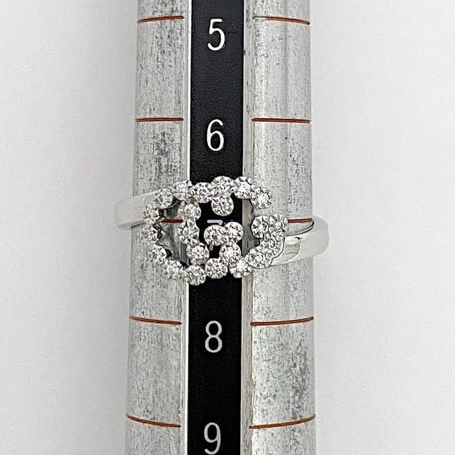 Gucci Ring F21458 White Gold Wg Marmont