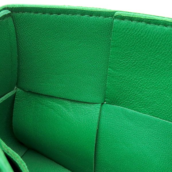 Bottega Veneta Shoulder Bag Candy Cassette Maxi Intrecciato Lambskin Green Gold