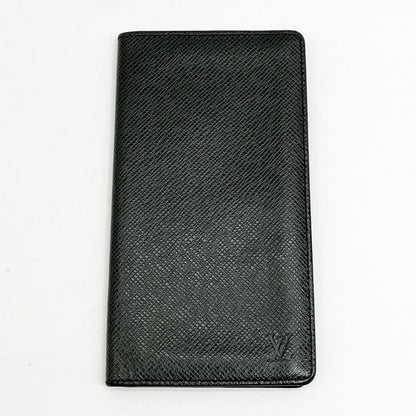 Louis Vuitton Long Wallet Taiga Porto Cult Credit M31002 Black