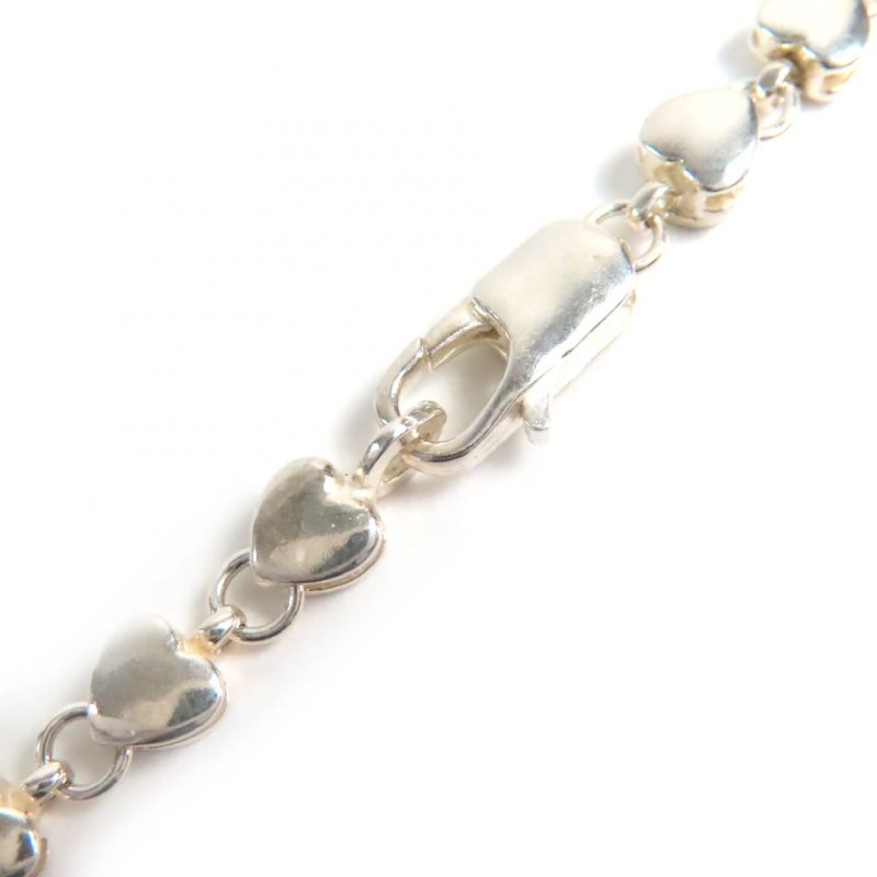 Tiffany & Co Puff Heart Necklace Accessory Sv925 Silver Weight 16.0g Ladies