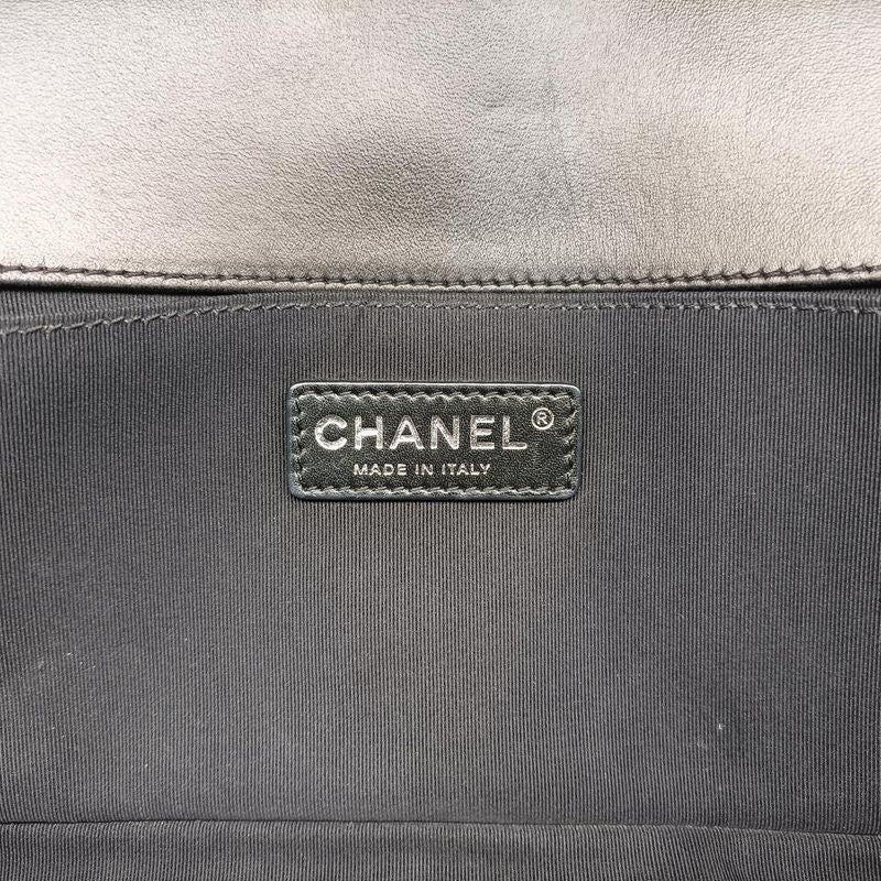 Chanel Boy Chanel Black Lamb Skin A6708619140188