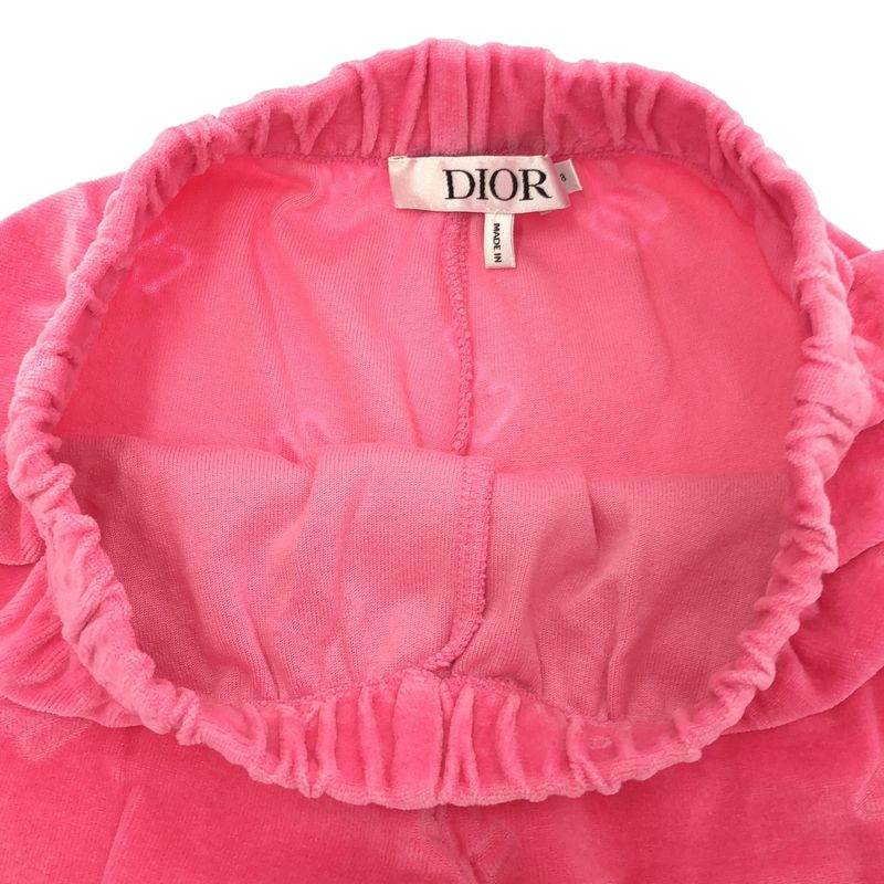 Christian Dior Kids CD Logo Velvet Hoodie and Shorts Setup 2wbb13care 2wbb13shte