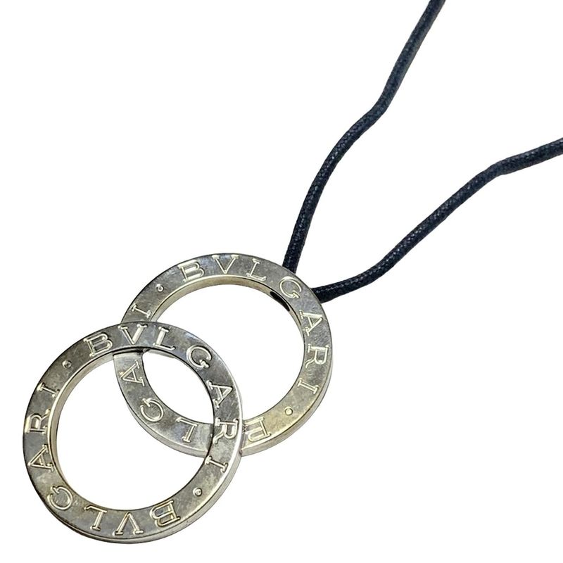 Bvlgari Necklace Bvlgari Silver And Black