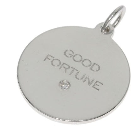 Tiffany & Co Round Plated Diamond Pendant Top SV Ladies