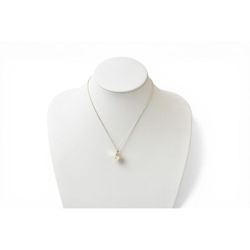Tiffany & Co Necklace Pendant Silver Atlas Cube Width 0.8 cm — view 3