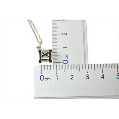 Tiffany & Co Necklace Pendant Silver Atlas Cube Width 0.8 cm — view 6