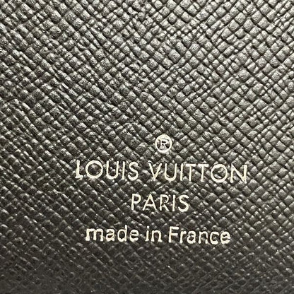 Louis Vuitton Taiga Portefeuille Plaza M30501 Noir Black Long Wallet Bifold