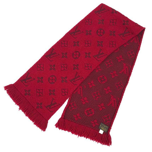 Louis Vuitton Logomania Scarf Monogram Muffler Rouge Red