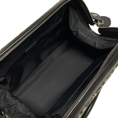 Dior/christian Dior Handbag Trotter Ivory X Dark Navy Leather