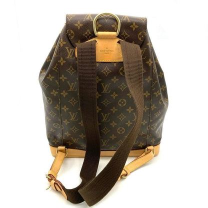 Louis Vuitton Montsouris GM Backpack Monogram Canvas M51135 Brown