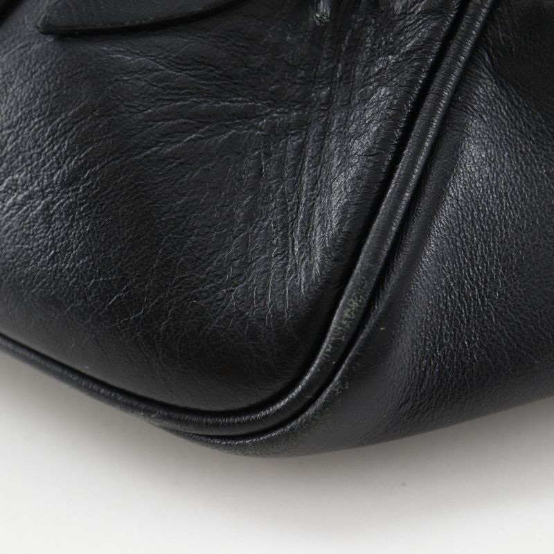 Fendi Fish Eye 2way Shoulder 7va526 Calf Black Unisex Body Bag