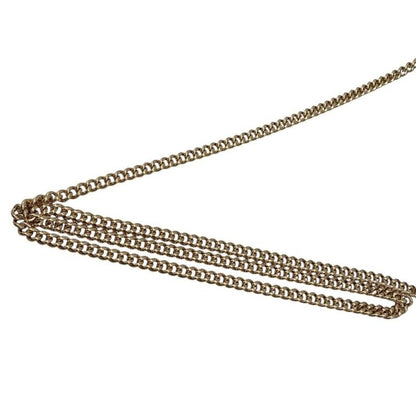 Gucci Shoulder Bag Chain Wallet 497985 Leather Double G Light Blue Beige Gold